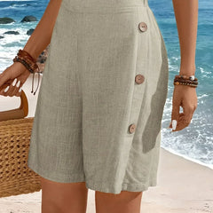 Whitney™ | Comfortable Shorts With Buttons
