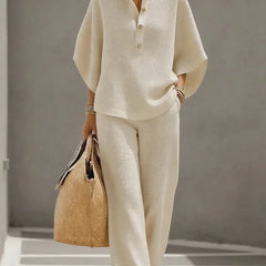 Pippa™ | Textured Waffle Two-Piece Set