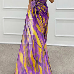 Sandra | Vibrant Draped Dress