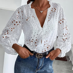 Elise™ | Floral Long-Sleeve Blouse