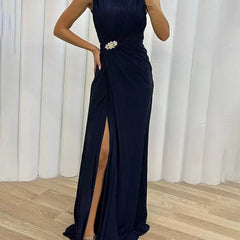 Freesia | Women's Wedding Guest Pleated Maxi Dress Evening