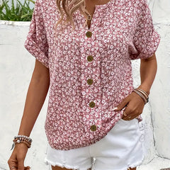 Verna™ | Chic Floral Print Blouse