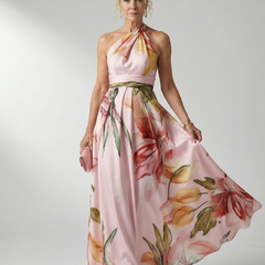 Amiel™ Light Floral Maxi Dress