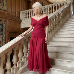 Calen™ Off Shoulder Flow Midi Dress