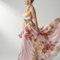 Amiel™ Light Floral Maxi Dress