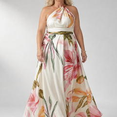 Amiel™ Light Floral Maxi Dress