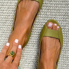 Adelina | Chic Comfort Golden Sandals