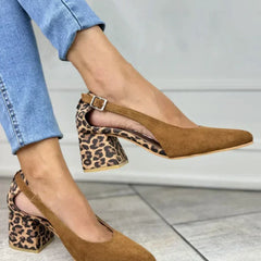 Camila | Leopard Print Heel Slingbacks