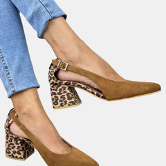 Camila | Leopard Print Heel Slingbacks
