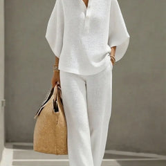 Pippa™ | Textured Waffle Two-Piece Set