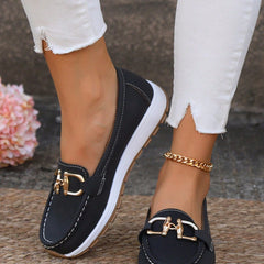 Elly - Chic Buckle Loafers