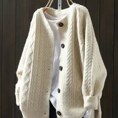 THE LORENZA | CABLE CARDIGAN