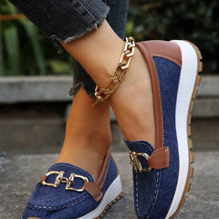 Elly - Chic Buckle Loafers