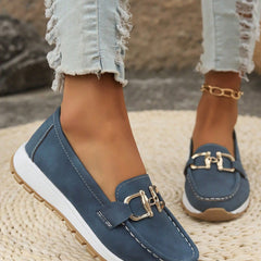 Elly - Chic Buckle Loafers