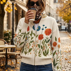 Wrenna™ | Wildflower Meadow Zip Cardigan