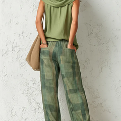 Hazel™ | Forest-Green Three-Piece Ensemble