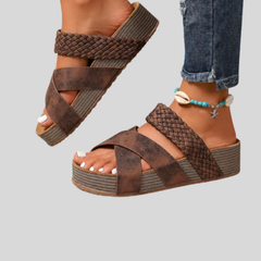 Abigail™ – Orthopedic Leather Strap Sandals
