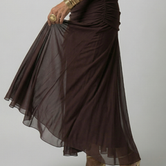 Calen | Off Shoulder Flow Midi Dresses