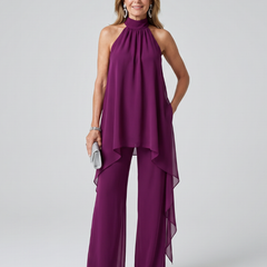 Bearim | Halter Neck Asymmetric Tunic Set