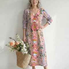 Julien | Light Form Floral Midi Dress
