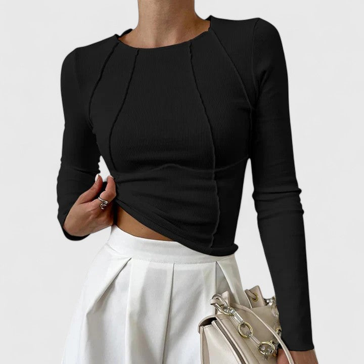 Elegant Casual Long-Sleeve Top