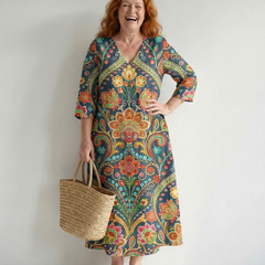 Lara | Easy Shape Garden Midi Dress