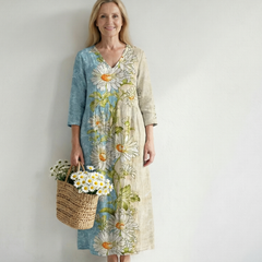 Elliot | Light Daisy Midi Dress