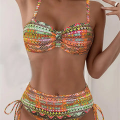 Jada™ | Sexy Ethnic Print Bikini Set
