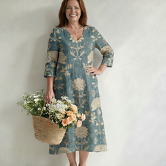 Skye | Gentle Shape Floral Midi Dress