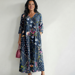 Zane | Easy Gather Floral Midi Dress