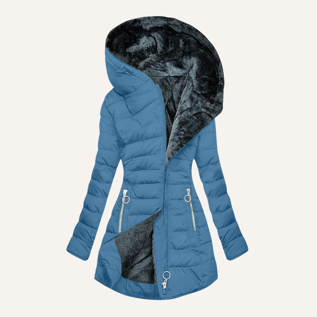 Fur-lined Down Jacket