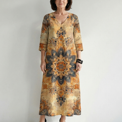 Damon | Gentle Floral Midi Dress