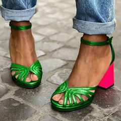 Bicolored All Day Comfort Heels