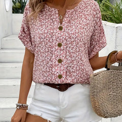 Verna™ | Chic Floral Print Blouse