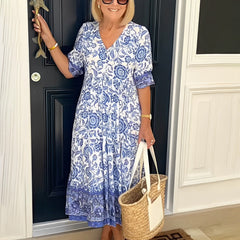 Keisha | Graceful V-Neck Floral