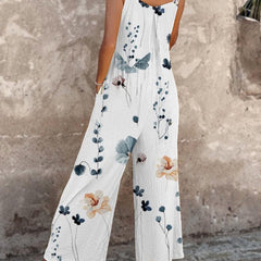 Comfortable Printed Overalls