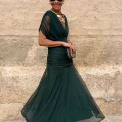 Alison™ | Elegant V-neck Fantasy Party Maxi Dress