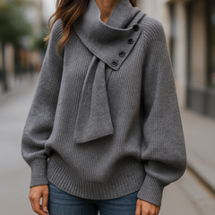 Imogen | Cozy Scarf-Neck Sweater