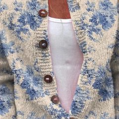 Daysie™ | Vintage Print Cardigan Sweater