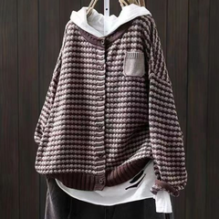SELIORA | TEXTURED KNIT CARDIGAN
