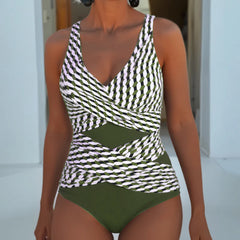 Ashley | Swimsuit with Cross Over Design for Resort Casual Wear
