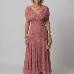 Calen™ Off Shoulder Flow Midi Dress