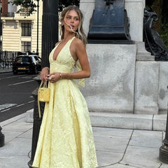 Caroline | Women's Wedding Guest Embellished V-Neck Dress