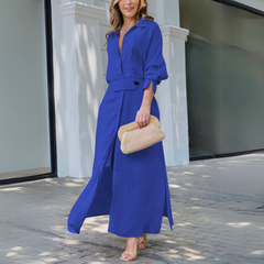Amara™ | Elegant Maxi Dress with V-Neck