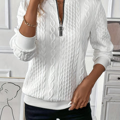 Zoé | Modern Zip-Up Sweater