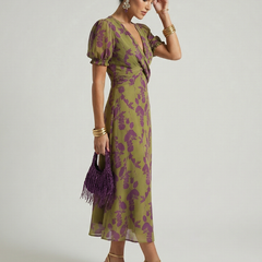 Virel™ Relaxed Floral Midi Dress