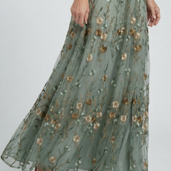 Selora | Halter Bloom Flow Maxi Dress.