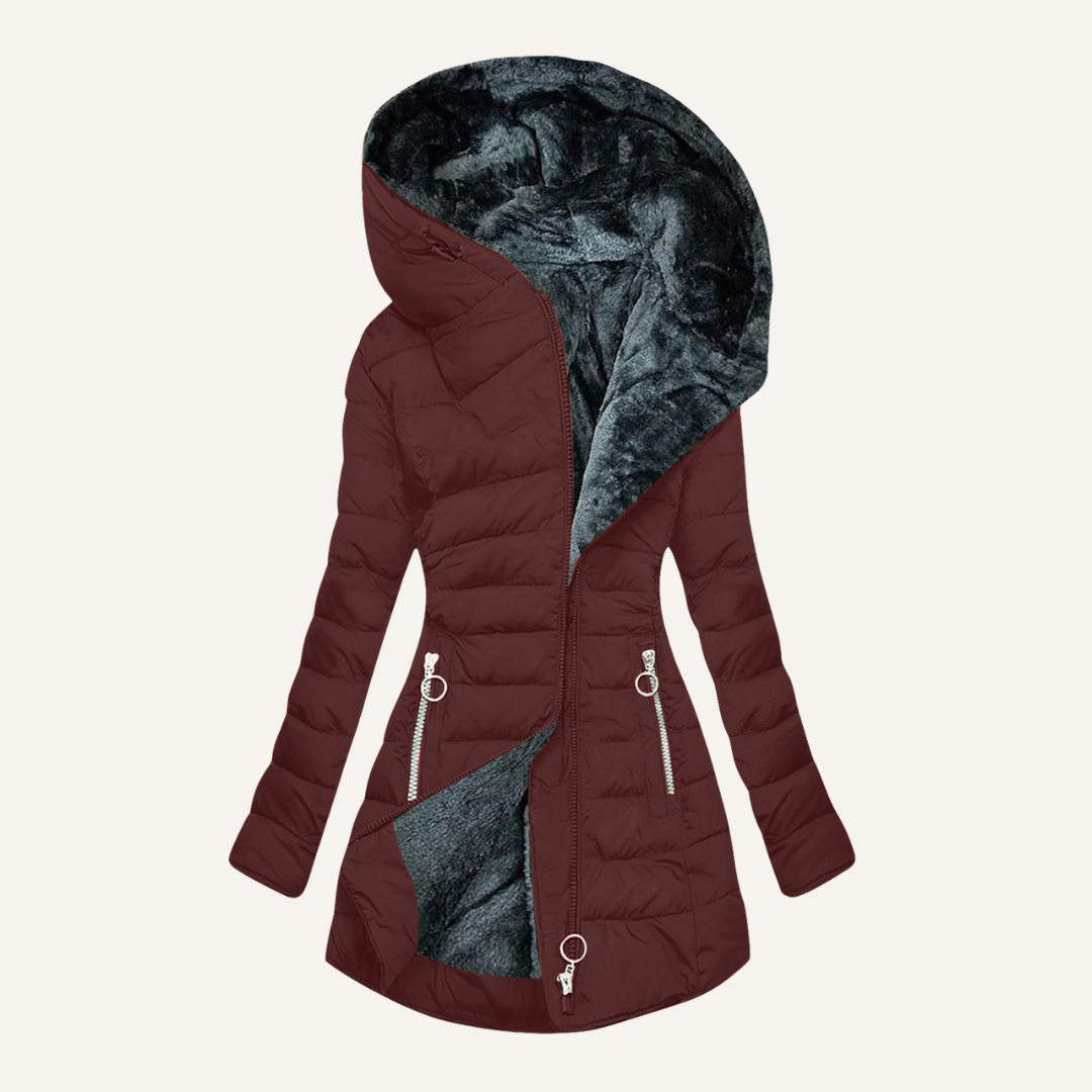Fur-lined Down Jacket