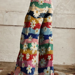 Léon - Elegant Floral Trousers