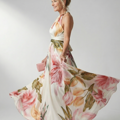 Amiel™ Light Floral Maxi Dress
